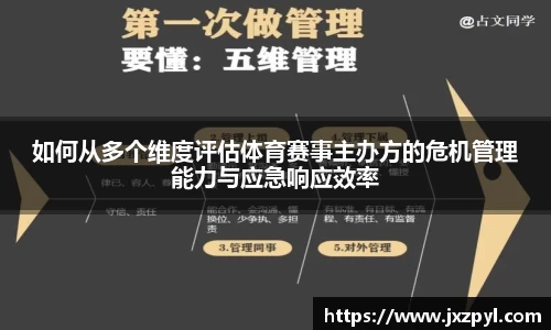 如何从多个维度评估体育赛事主办方的危机管理能力与应急响应效率